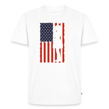 Photographe Photographe Photographie Photographie - T-shirt Premium bio Homme - blanc - Devant - Nico (187cm)