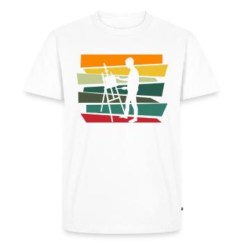 Artiste Peintre Toile Art Acrylique Peinture Cadeau - T-shirt Premium bio Homme - blanc - Devant - Nico (187cm)