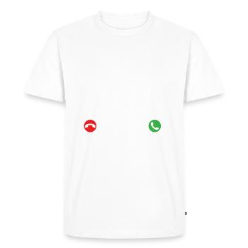 Drone Drone Drone Pilote Quadcopter - T-shirt Premium bio Homme - blanc - Devant - Nico (187cm)