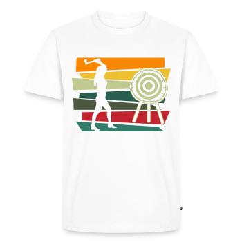 Lancer de hache Lancer de hache Axe Axe Cadeau - T-shirt Premium bio Homme - blanc - Devant - Nico (187cm)