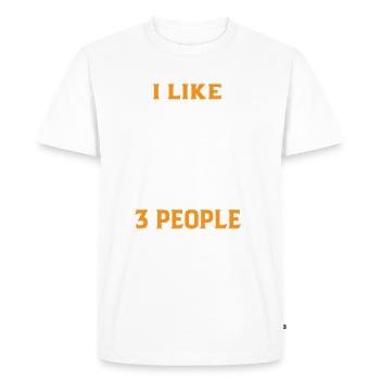 Ornithologue Ornithologue Observation des oiseaux Observation des oiseaux - T-shirt Premium bio Homme - blanc - Devant - Nico (187cm)