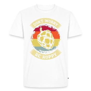 Bière Houblon Brasserie Brasserie Brasserie Bière artisanale - T-shirt Premium bio Homme - blanc - Devant - Nico (187cm)