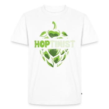 Bière Houblon Brasserie Brasserie Brasserie Bière artisanale - T-shirt Premium bio Homme - blanc - Devant - Nico (187cm)