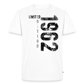 Édition limitée 1962 Anniversaire Naissance 1962 - T-shirt Premium bio Homme - blanc - Devant - Nico (187cm)