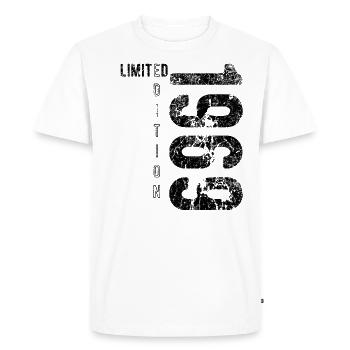 Édition limitée 1969 Anniversaire Naissance 1969 - T-shirt Premium bio Homme - blanc - Devant - Nico (187cm)