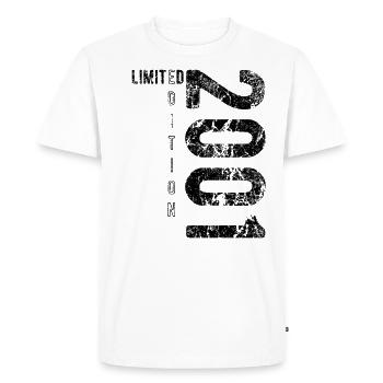 Édition Limitée 2001 Anniversaire Vintage 2001 - T-shirt Premium bio Homme - blanc - Devant - Nico (187cm)