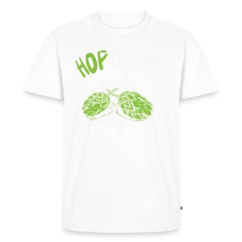 Bière Houblon Brasserie Brasserie Brasserie Bière artisanale - T-shirt Premium bio Homme - blanc - Devant - Nico (187cm)