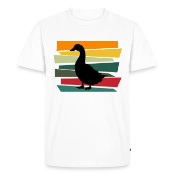 Canard Quitsche Canard Erpel Canard Jaune Caoutchouc Canard - T-shirt Premium bio Homme - blanc - Devant - Nico (187cm)