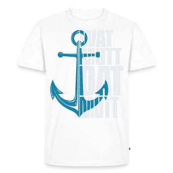 Wat Mutt Dat Mutt - T-shirt Premium bio Homme - blanc - Devant - Nico (187cm)