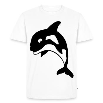 orca - T-shirt Premium bio Homme - blanc - Devant - Nico (187cm)