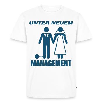 Hochzeit - Männer Premium Bio T-Shirt - Weiß - Vorne - Nico (187cm)