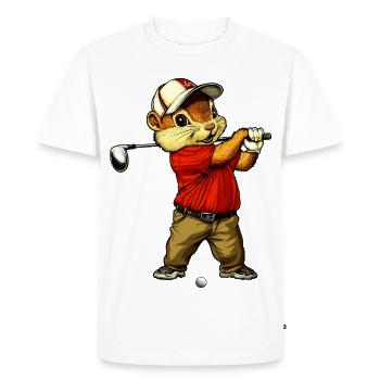 Golf des Tamias - T-shirt Premium bio Homme - blanc - Devant - Nico (187cm)