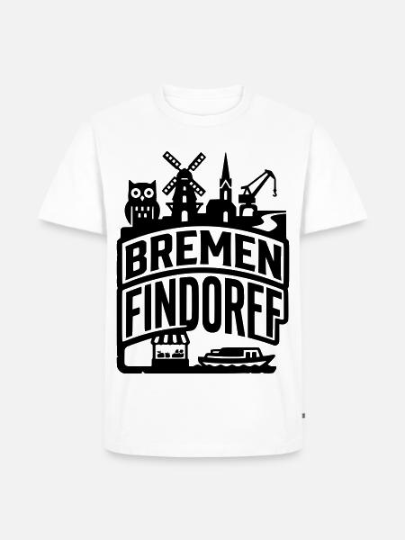 Bremen Findorff – Heimat & Stadtteil - Männer Premium Bio T-Shirt - Weiß