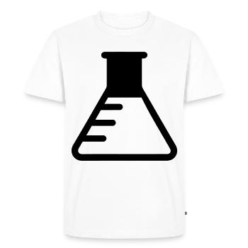 Icône de tube à essai - T-shirt Premium bio Homme - blanc - Devant - Nico (187cm)