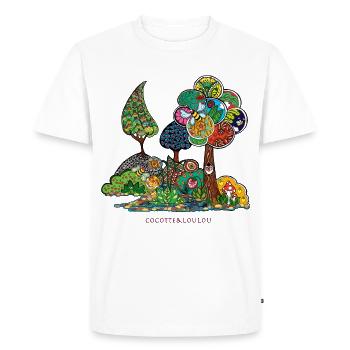 Le jardin d'Elise - T-shirt Premium bio Homme - blanc - Devant - Nico (187cm)