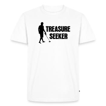 Treasure seeker - T-shirt Premium bio Homme - blanc - Devant - Nico (187cm)