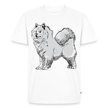 Samoyed sled dog Samoyed gift - Men's Premium Organic T-Shirt - white - Front - Nico (187cm)