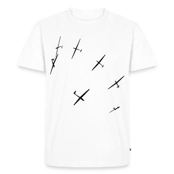 looping glider glider glider glider - Men's Premium Organic T-Shirt - white - Front - Nico (187cm)