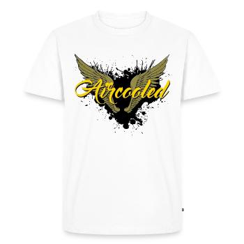 Aircooled - Men's Premium Organic T-Shirt - white - Front - Nico (187cm)