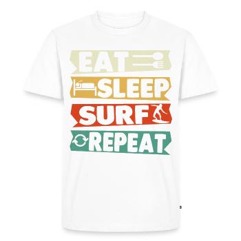 Surf de windsurf Kitesur Kitesur kitesboard cadeau - T-shirt Premium bio Homme - blanc - Devant - Nico (187cm)