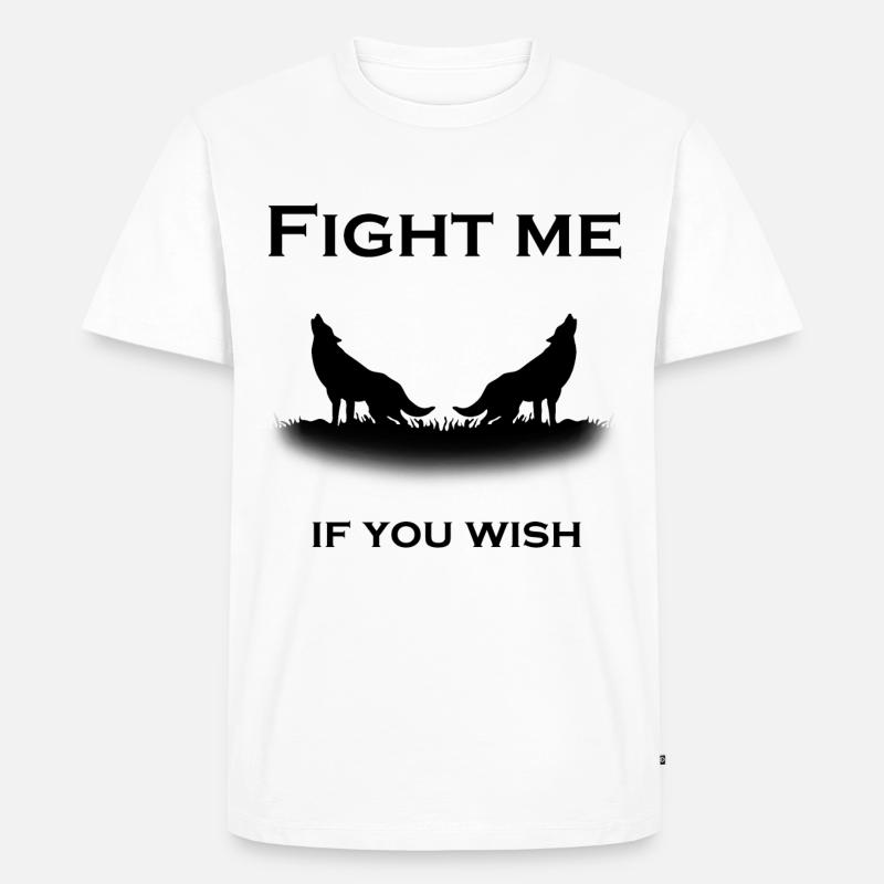 Wölfe Wolfpack - Männer Premium Bio T-Shirt - Weiß