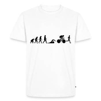 Triathlon triathletes competition gift idea - Men's Premium Organic T-Shirt - white - Front - Nico (187cm)