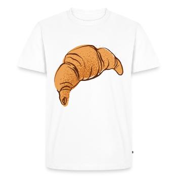 Croissant - T-shirt Premium bio Homme - blanc - Devant - Nico (187cm)