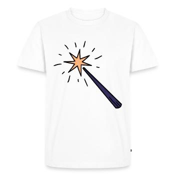 Baguette - T-shirt Premium bio Homme - blanc - Devant - Nico (187cm)