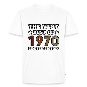 The very best of 1970 - Men's Premium Organic T-Shirt - white - Front - Nico (187cm)