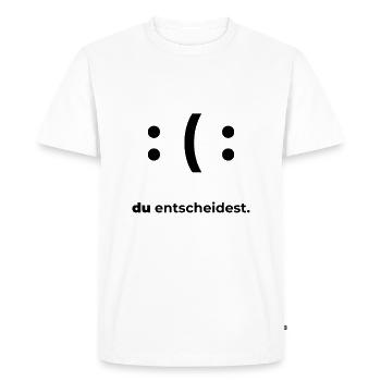 Fitness Motivation Sport Sportler - Männer Premium Bio T-Shirt - Weiß - Vorne - Nico (187cm)