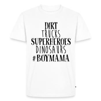 Maman fils garçon maman maman cadeau - T-shirt Premium bio Homme - blanc - Devant - Nico (187cm)