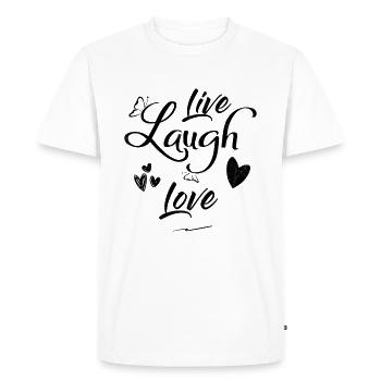 Proverbes - T-shirt Premium bio Homme - blanc - Devant - Nico (187cm)