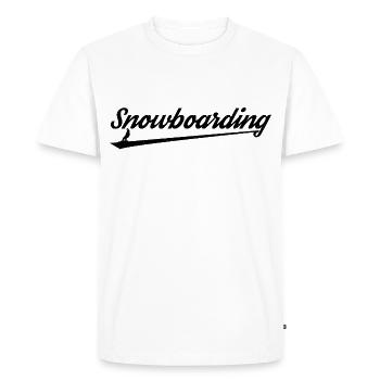 Snowboarding Snowboarding Snowboarding Snowboarder - Men's Premium Organic T-Shirt - white - Front - Nico (187cm)