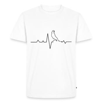Snowboard Snowboard Snowboard - T-shirt Premium bio Homme - blanc - Devant - Nico (187cm)