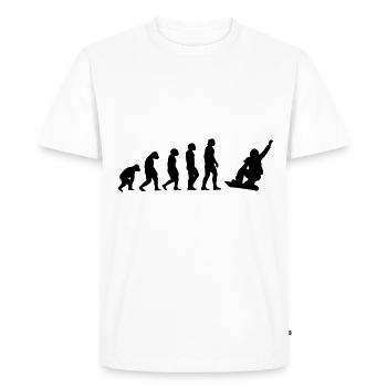 Snowboard Snowboard Snowboard - T-shirt Premium bio Homme - blanc - Devant - Nico (187cm)