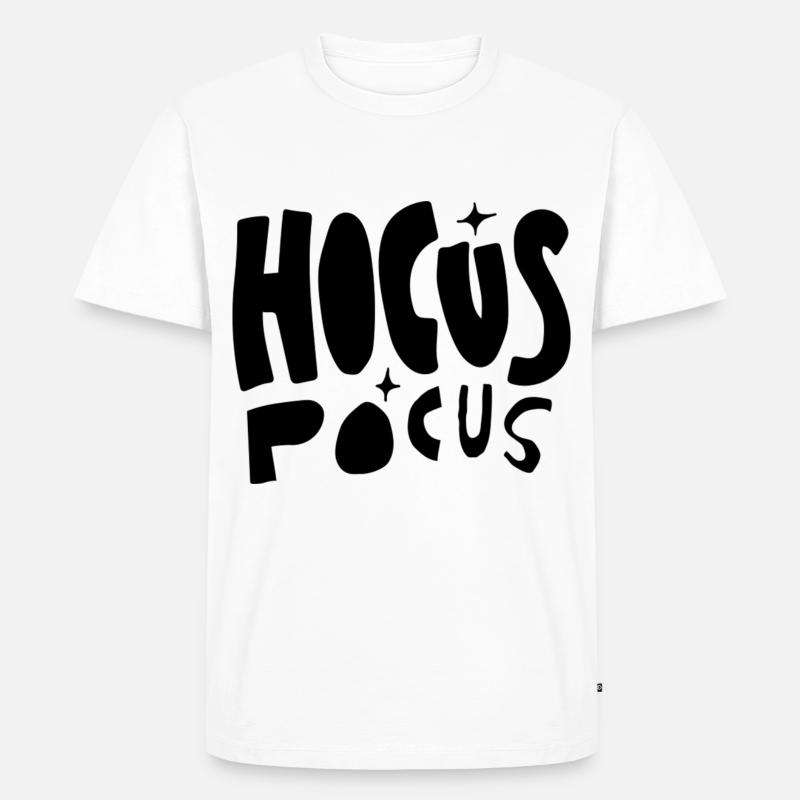 Hocus Pocus (schwarz) - Männer Premium Bio T-Shirt - Weiß