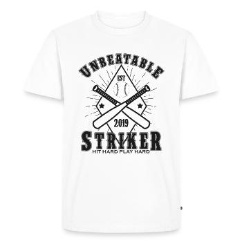 Cadeau de buteur de joueur de baseball de baseball cool - T-shirt Premium bio Homme - blanc - Devant - Nico (187cm)