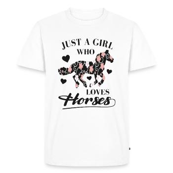 Horses Riding Riding Club Equestrian Sports Equestrian Sayings - Men's Premium Organic T-Shirt - white - Front - Nico (187cm)