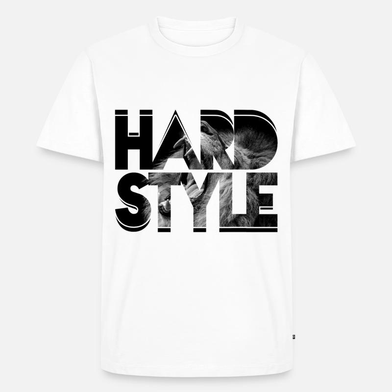 HARDSTYLE, GESCHENK - Männer Premium Bio T-Shirt - Weiß