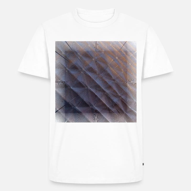 Dark angular, Dunkel Eckig. - Männer Premium Bio T-Shirt - Weiß