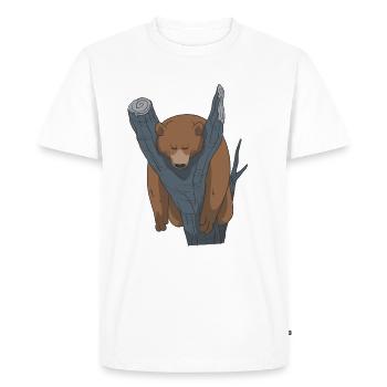 Sleeping Bear Gift Idea - Men's Premium Organic T-Shirt - white - Front - Nico (187cm)