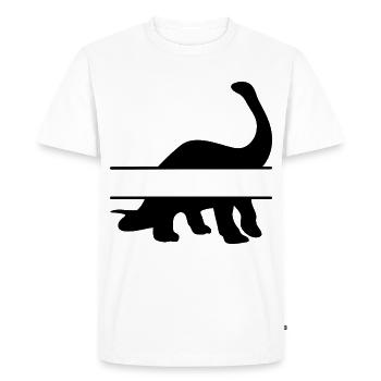 nom dinosaures - T-shirt Premium bio Homme - blanc - Devant - Nico (187cm)