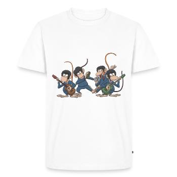 Affige pop band - Men's Premium Organic T-Shirt - white - Front - Nico (187cm)