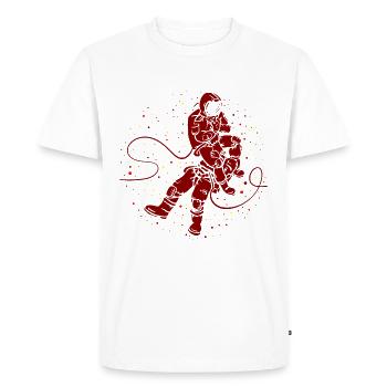 Les astronautes Jiu Jitsu - T-shirt Premium bio Homme - blanc - Devant - Nico (187cm)