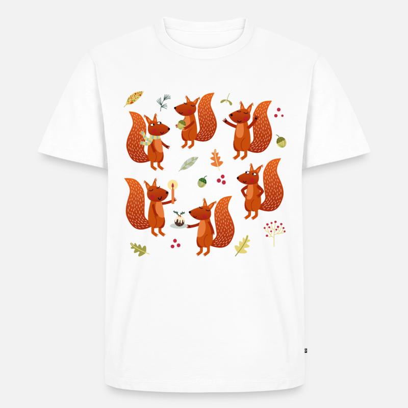 Eichhörnchen Party - Männer Premium Bio T-Shirt - undefined