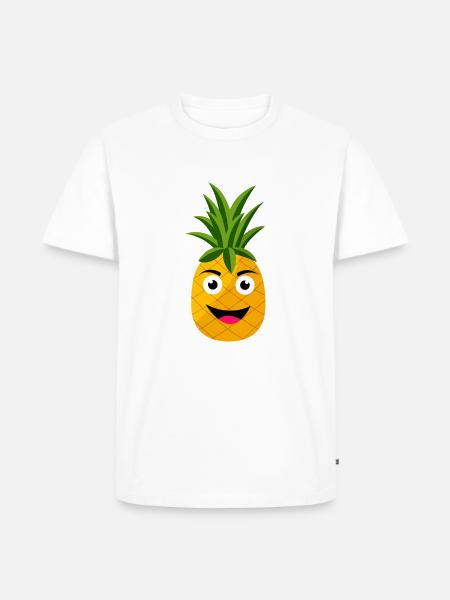 ananas - T-shirt Premium bio Homme - blanc