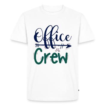 office crew office team - Men's Premium Organic T-Shirt - white - Front - Nico (187cm)