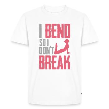 Chemise de yoga Cadeau de sport préféré des étudiants de yoga - T-shirt Premium bio Homme - blanc - Devant - Nico (187cm)