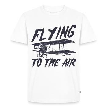 Voler dans les airs - T-shirt Premium bio Homme - blanc - Devant - Nico (187cm)