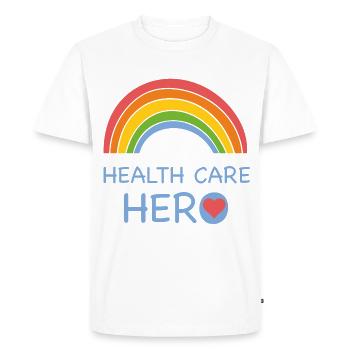 health care hero - Men's Premium Organic T-Shirt - white - Front - Nico (187cm)